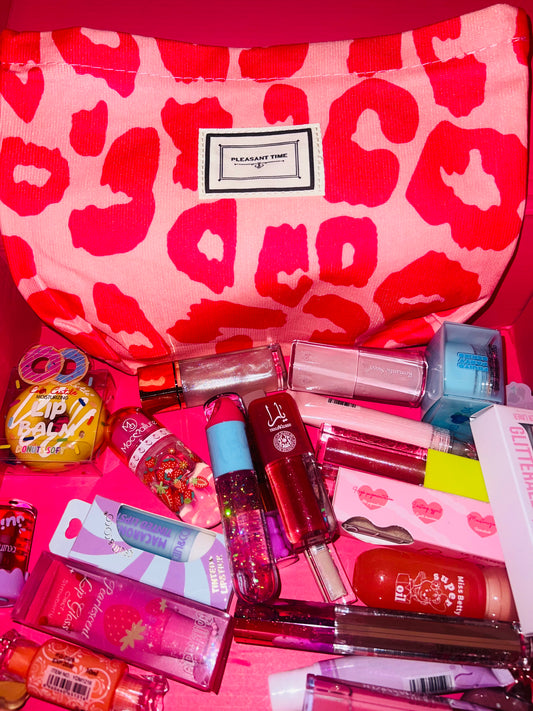 Pink Leopard Lippy Set